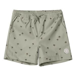 Rylee + Cru Palm Tree Print Swim Shorts